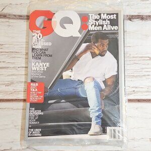 GQ MAGAZINE USA July 2015 Kanye West Ye Jaz Z Pharrell Williams Brad Pitt New